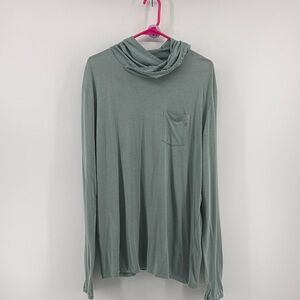 Men's Sage Green Long Sleeve Hoodie